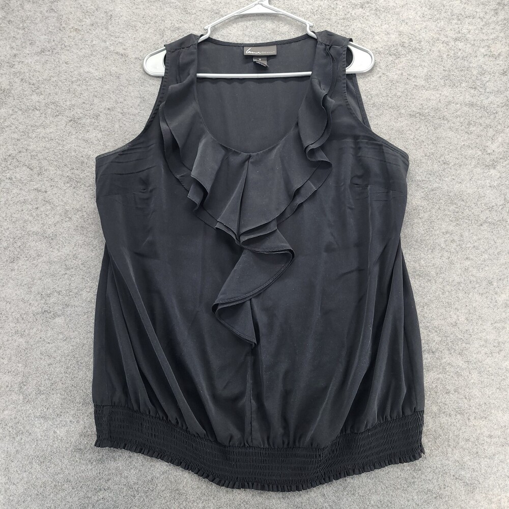 Lane Bryant Shirt Womens 18 Sleeveless Black